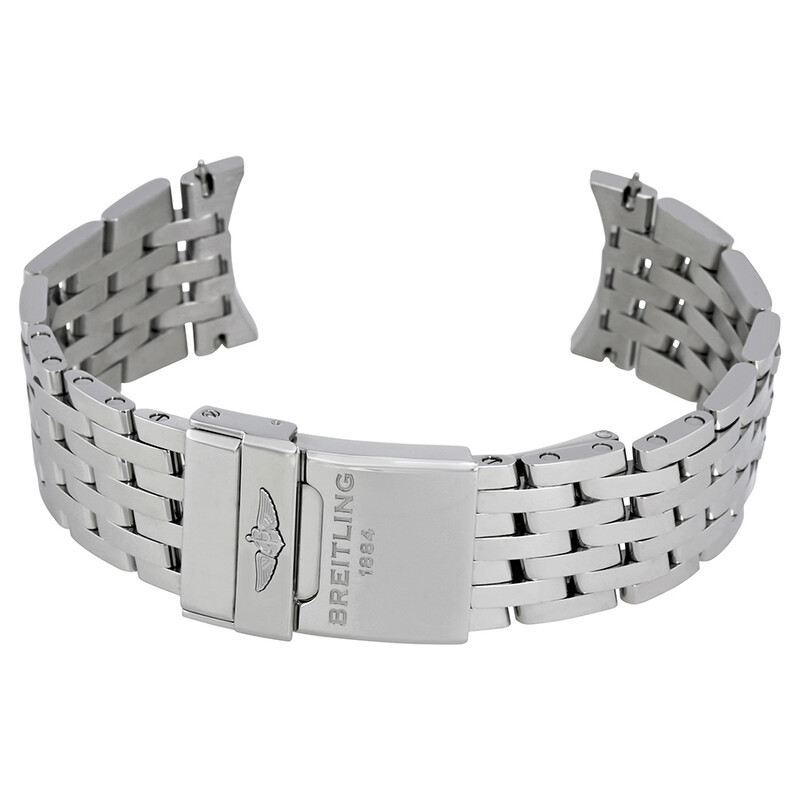 Breitling Navitimer Stainless Steel link Bracelet with Foldover