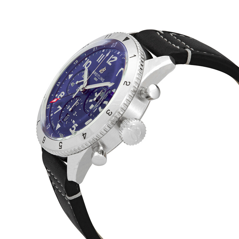 Breitling Super AVI 46 Chronograph Automatic Chronometer Blue Dial