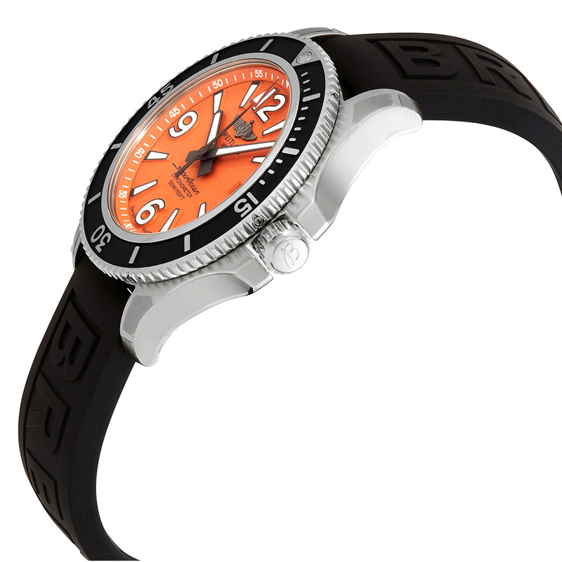 Breitling Superocean 42 Automatic Chronometer Orange Dial Men's