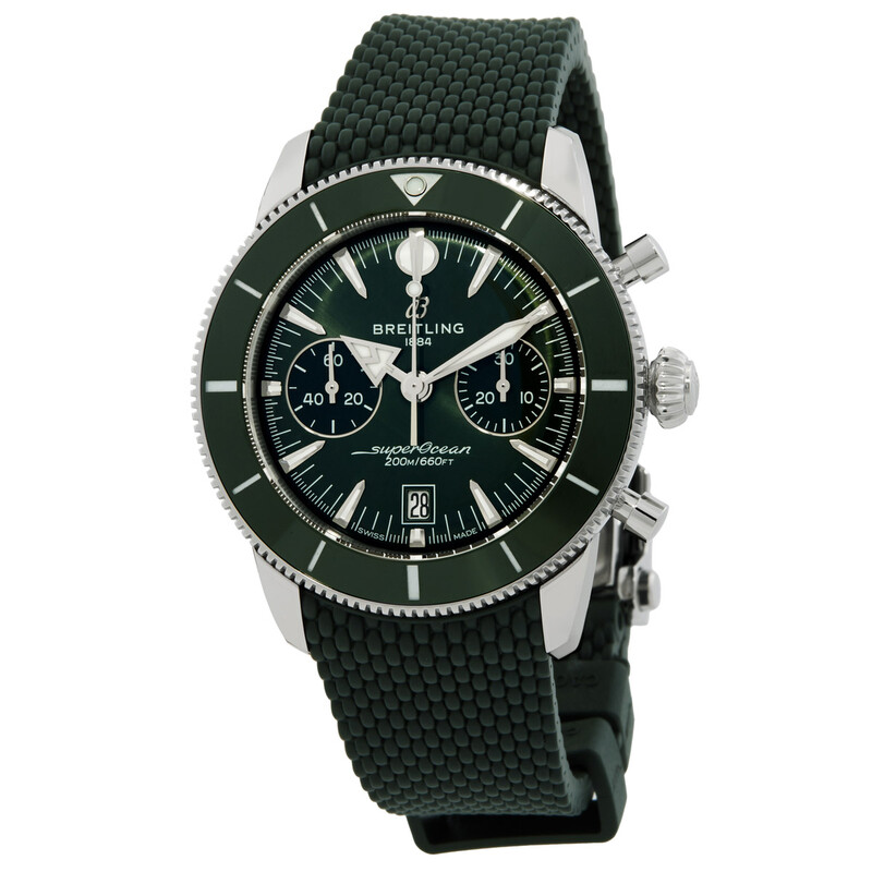 green dial breitling superocean chronograph heritage ii