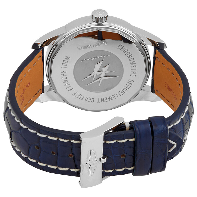 Breitling Transocean Day Date Automatic Blue Dial Men's Watch