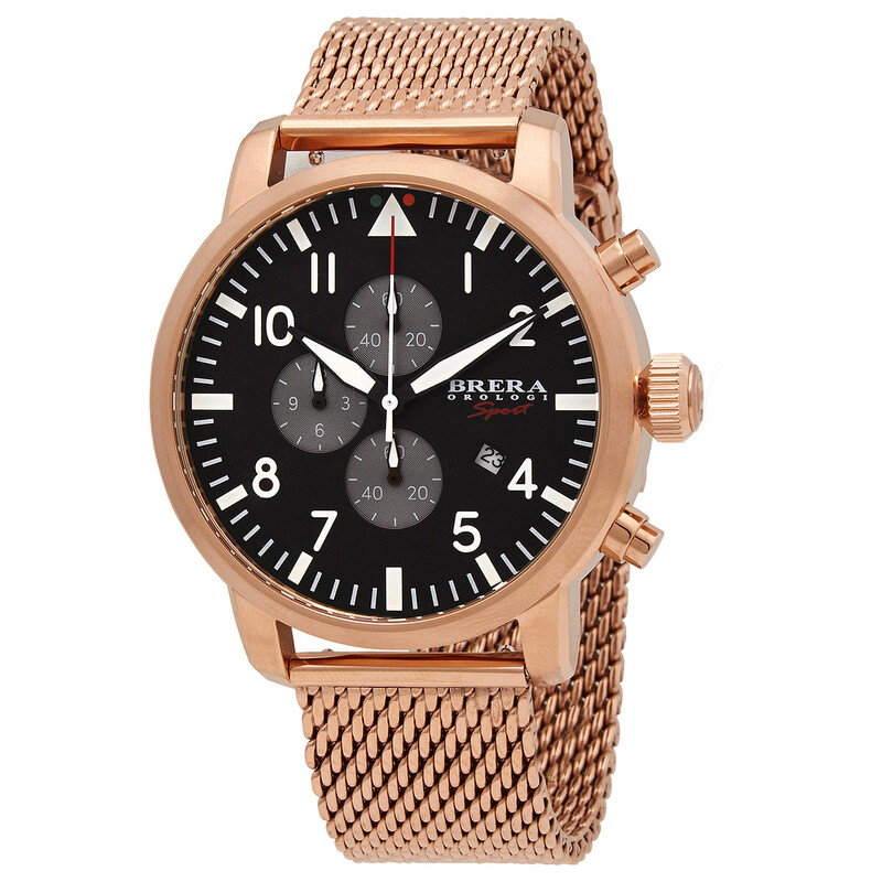 Brera Orologi Tornado Chronograph Quartz Black Dial Men's Watch