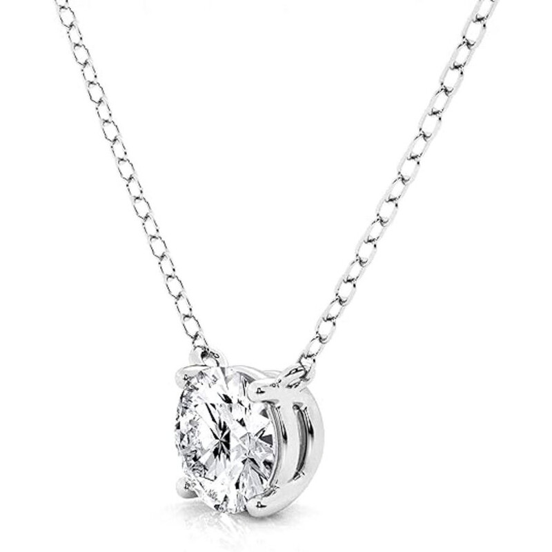 Brilliant Diamond Solitaire 3/4 Lab Grown Round Diamond 18