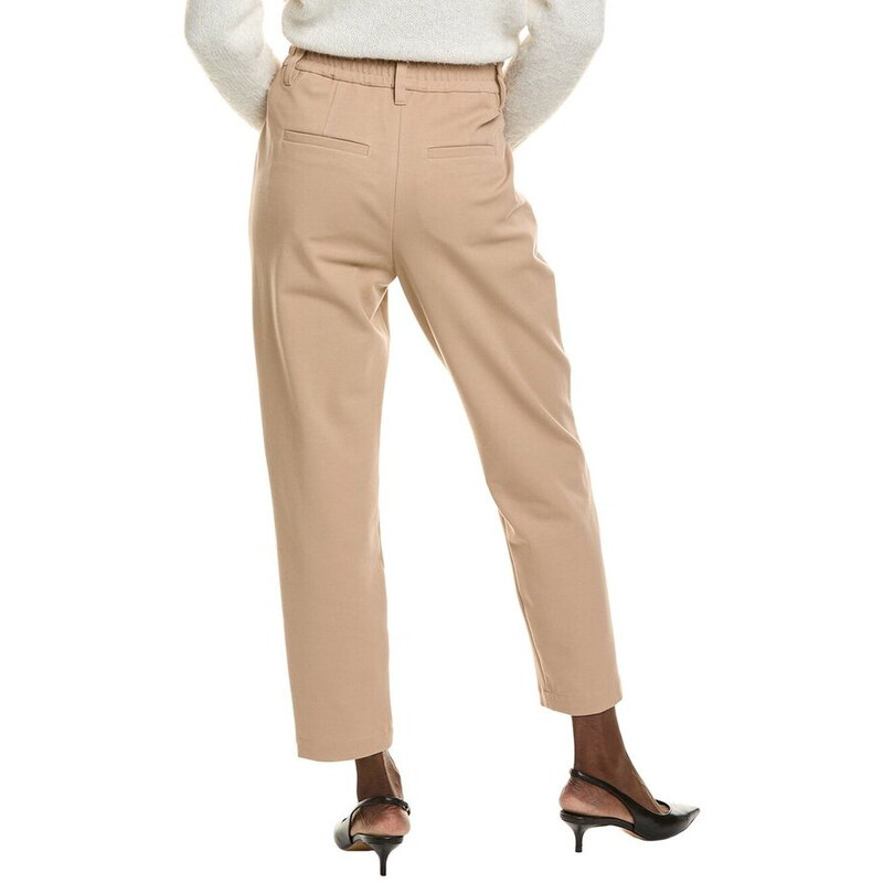 Brunello Cucinelli Almond Tailored High-Waisted Trousers, Brand