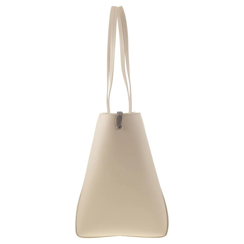 Brunello Cucinelli Avorio Leather Structured Tote Bag