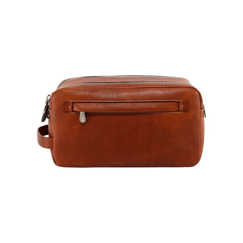 Brunello Cucinelli Grained Calfskin Beauty Case With Double Zipper