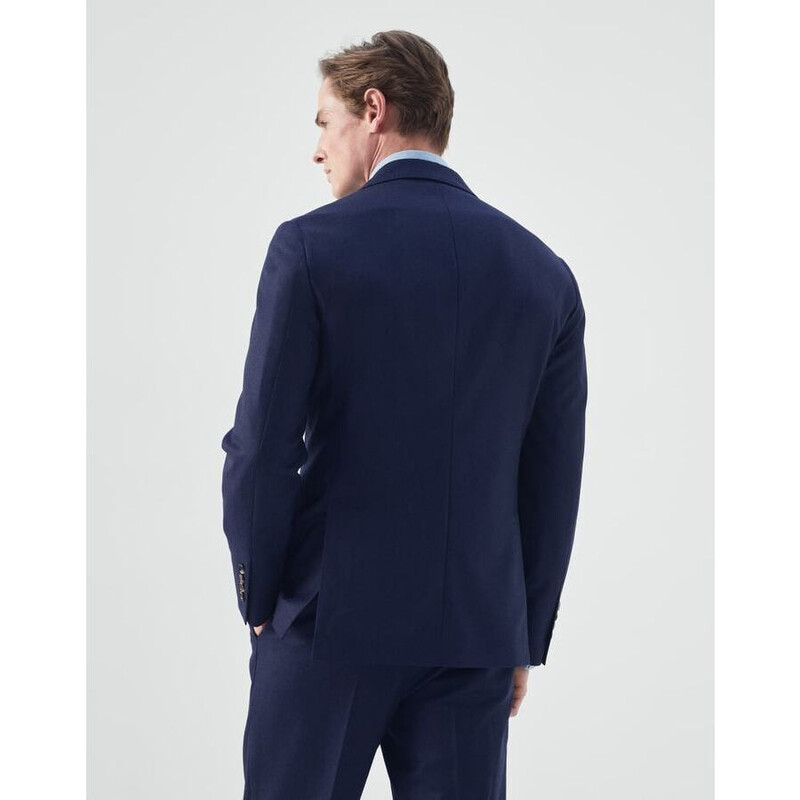 Brunello Cucinelli Men'S Dark Blue Wool Tailored Jacket, Size 40