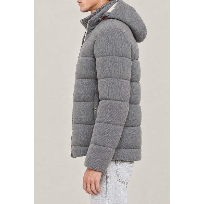 Brunello Cucinelli Men's Dark Grey Wool Jacket, Size 56
