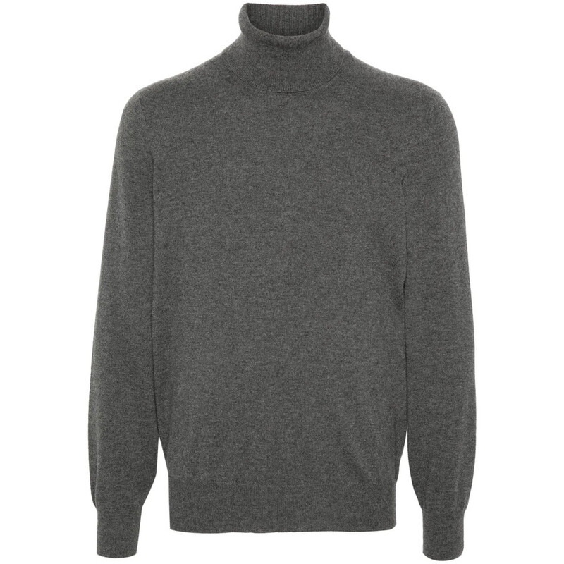 Brunello Cucinelli Men'S Grey Turtleneck Sweater, Size 38