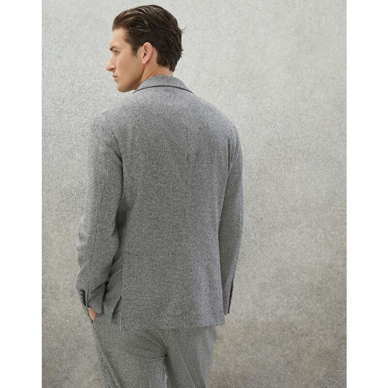 Brunello Cucinelli Men's Light Grey Wool Jacket, Size 50
