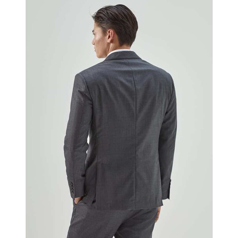 Brunello Cucinelli Men's Medium Grey Wool Blazer, Size 52
