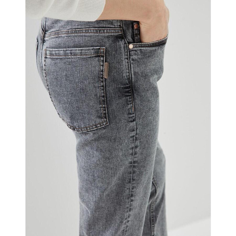 未使用！Brunello Cucinelliガーメントダイデニム46 Brunello Cucinelli Slate Straight-Leg Denim Trousers, Brand Size