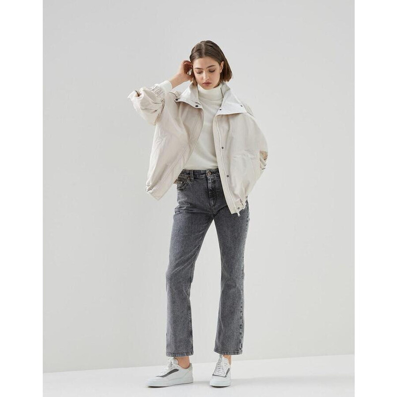 Brunello Cucinelli Slate Straight-Leg Denim Trousers, Brand Size