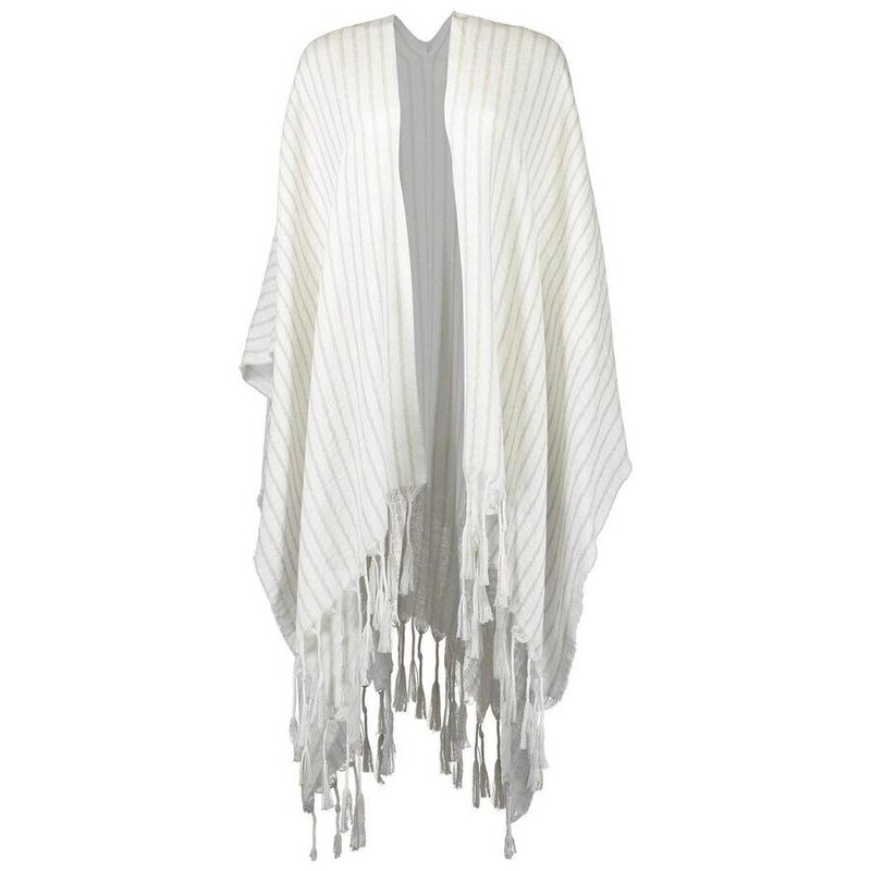 Brunello Cucinelli Womens Off White Wool Linen Scarf