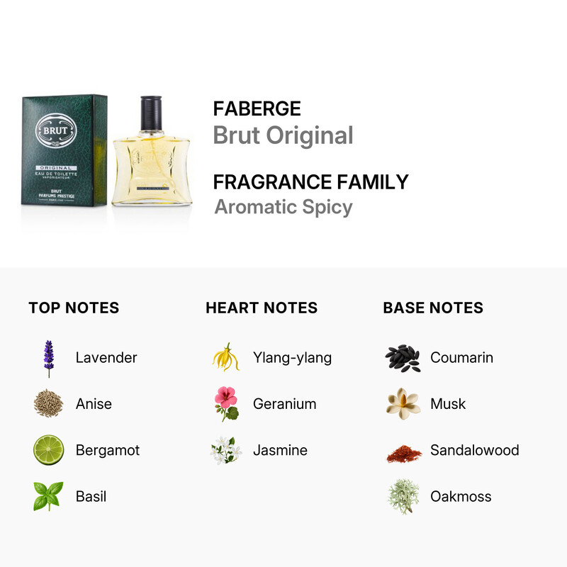 Faberge Brut Original by Faberge EDT Spray 3.3 oz (100 ml) (m
