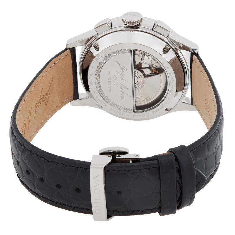 Bulova Chronograph Automatic Silver Dial Men's Watch 96C145 ...