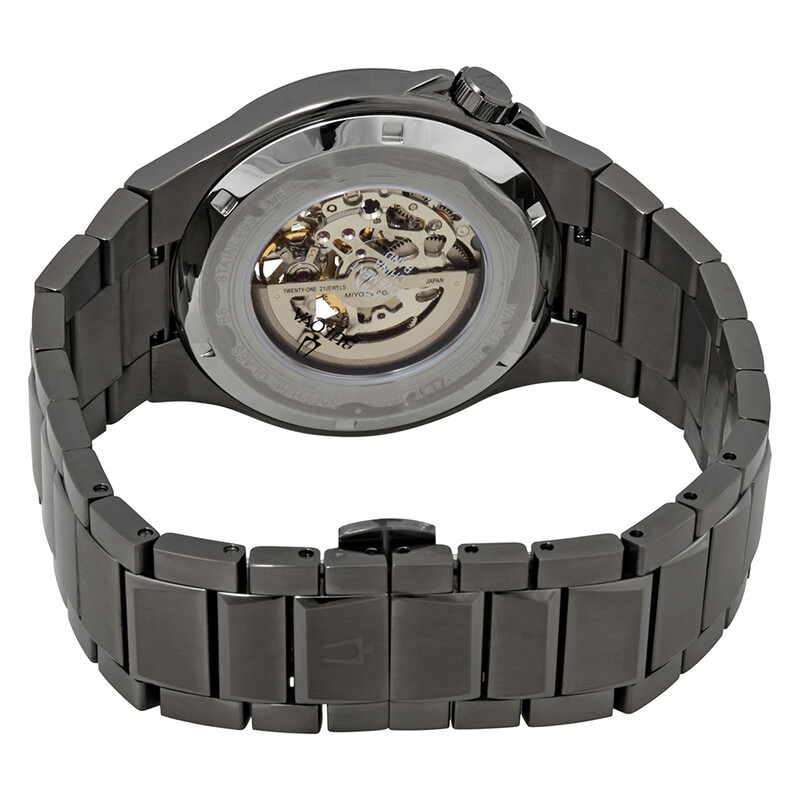 Bulova Classic Automatic Gunmetal Skeleton Dial Men