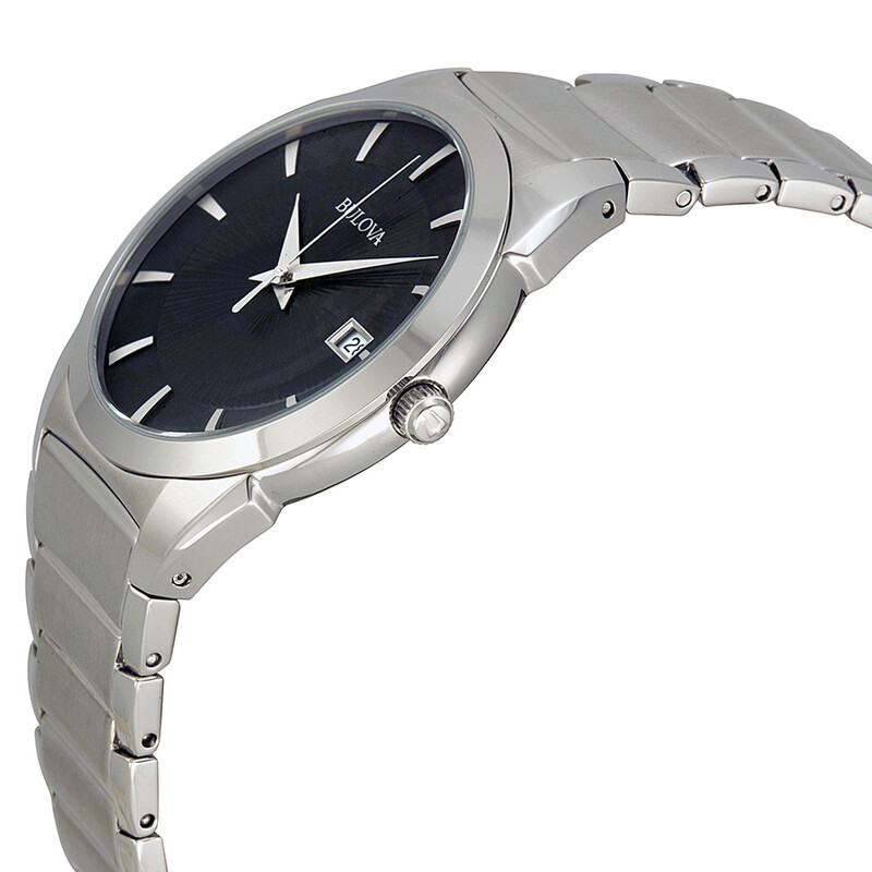Bulova Classic Black Dial Stainless Steel Men's Watch 96B149 042429485921 -  Watches, Casual - Jomashop