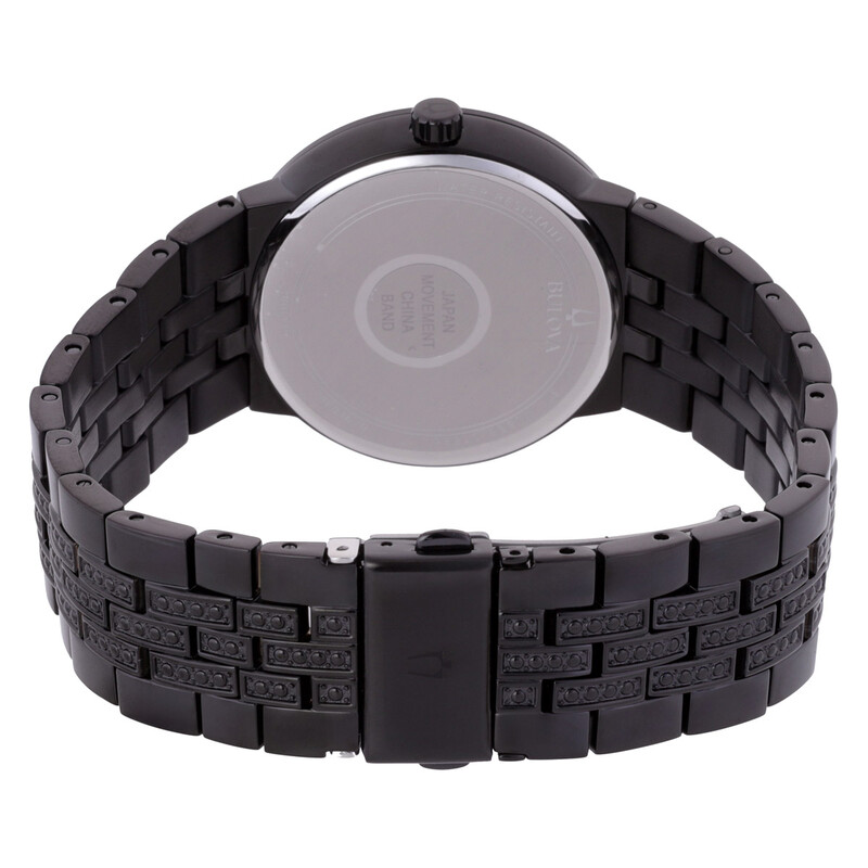 Bulova Classic Box Set Quartz Crystal Black Dial Men's Watch and ...