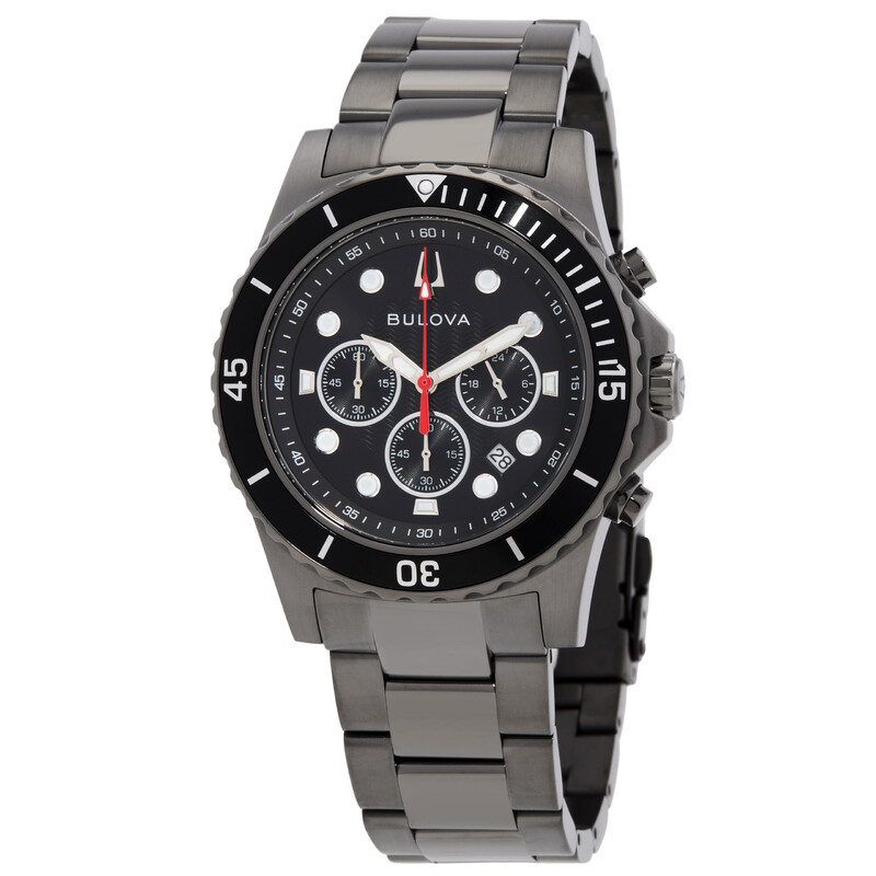 Bulova Classic Quartz Watch Black MOP Dial Crystal Bezel And Indices 30mm Bulova Classic Box Set Quartz Crystal Black Dial Men main image 3