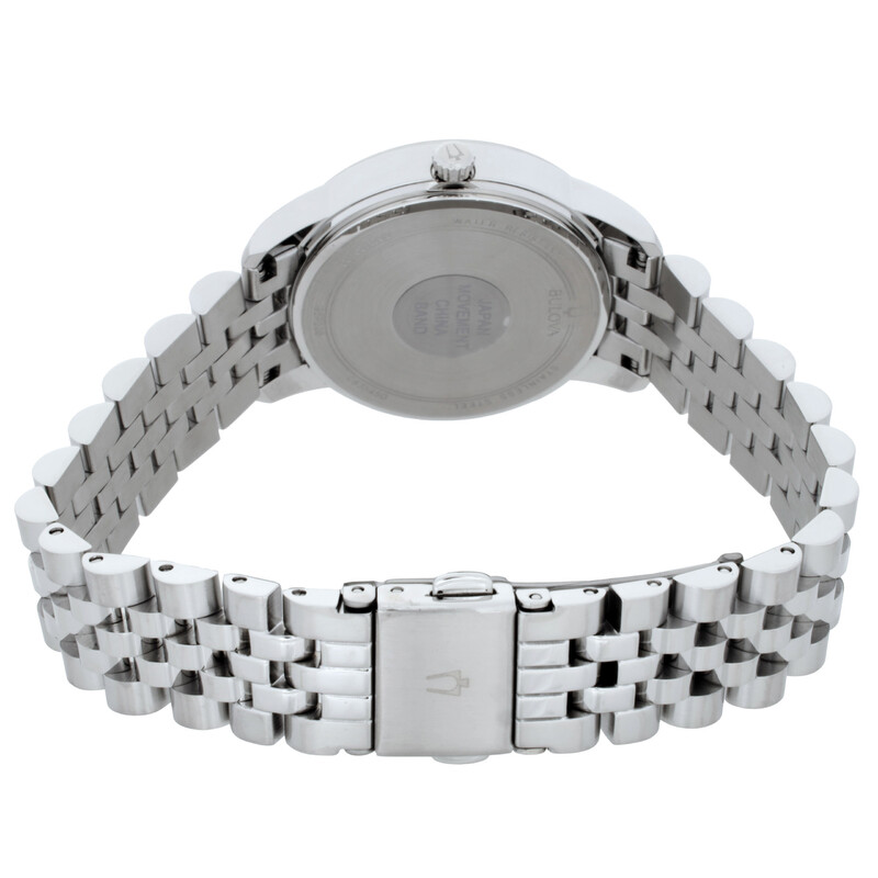 Bulova Classic Quartz Black Dial Ladies Watch 96P226 042429586871 ...