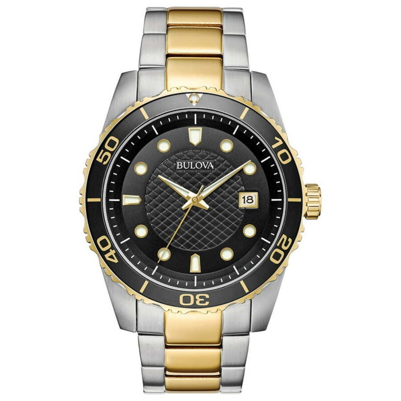 Bulova Classic Quartz Black Dial Men's Watch 98B394 042429591516