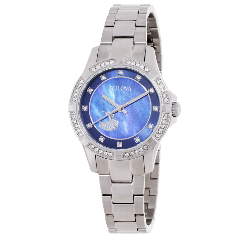 Bulova Classic Quartz Blue Mother of Pearl Dial Ladies Watch  display picture 3