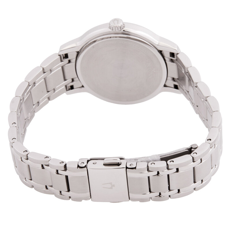 Bulova Classic Quartz Crystal Blue Dial Watch Box Set Watch 96X159 ...