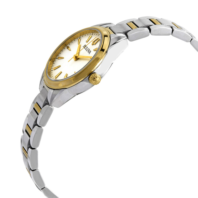 Bulova Classic Quartz Silvery White Dial Ladies Watch 98L277 ...