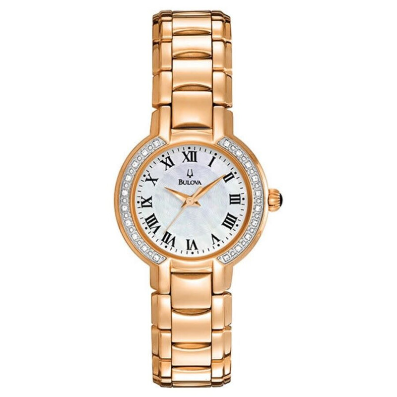 Bulova Classic Quartz White Dial Ladies Watch 98R156 818266977413 ...