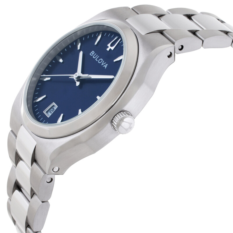 Bulova Classic Surveyor Quartz Blue Dial Ladies Watch 96M157  display picture 1