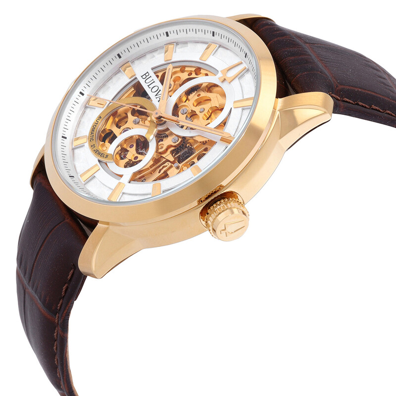 Bulova Classic Sutton Automatic White Dial Men's Watch 97A138