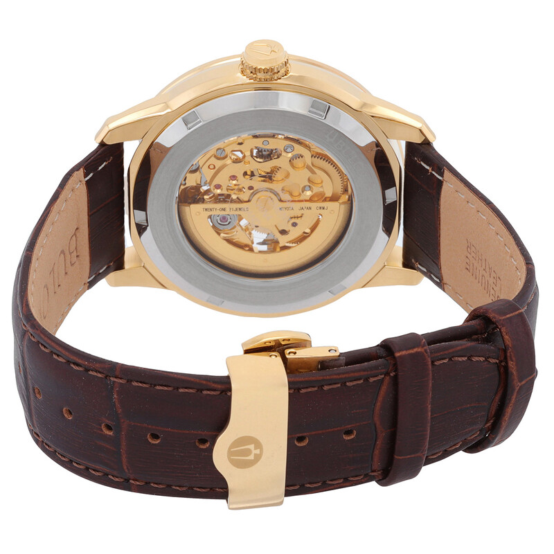 Bulova Classic Sutton Automatic White Dial Men's Watch 97A138