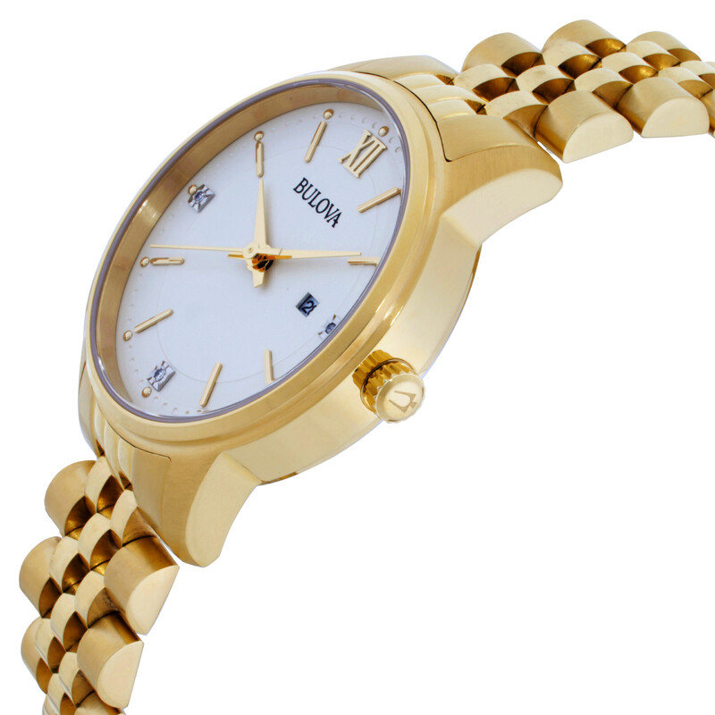 Bulova Crystal Quartz Ladies Watch 97P155 042429588394 - Watches ...