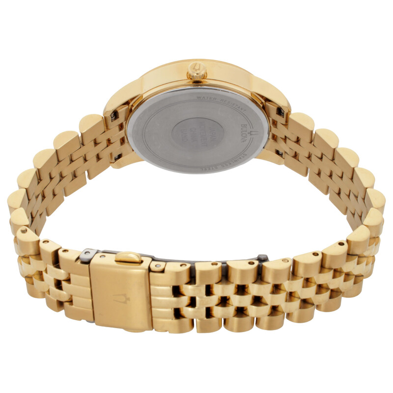 Bulova Crystal Quartz Ladies Watch 97P155 042429588394 - Watches ...