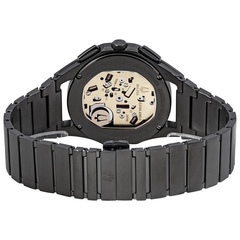 Bulova Curv Chronograph Dark Grey Dial Men's Watch 98A206