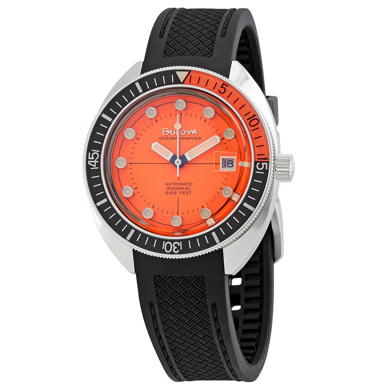 Bulova Devil Diver Automatic Orange Dial Men's Watch