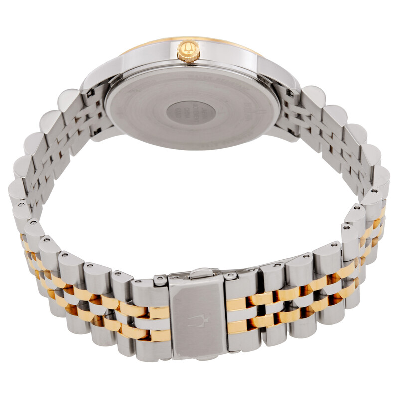 Bulova Diamond Accent Quartz Silver Dial Men display picture 3