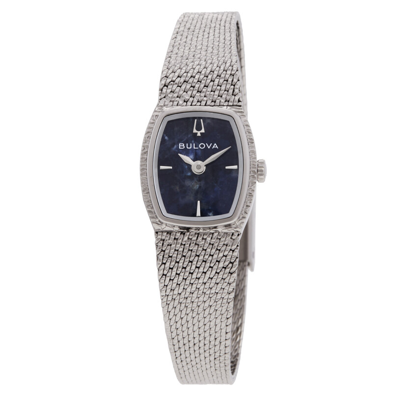 Bulova Goddess of Time Quartz Blue Dial Watch 96L343 042429605169 ...