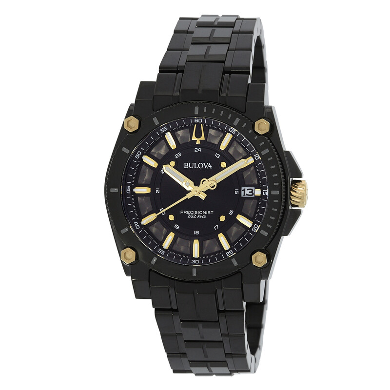 Bulova Icon Quartz Black Dial Men's Watch 98B408 042429594098