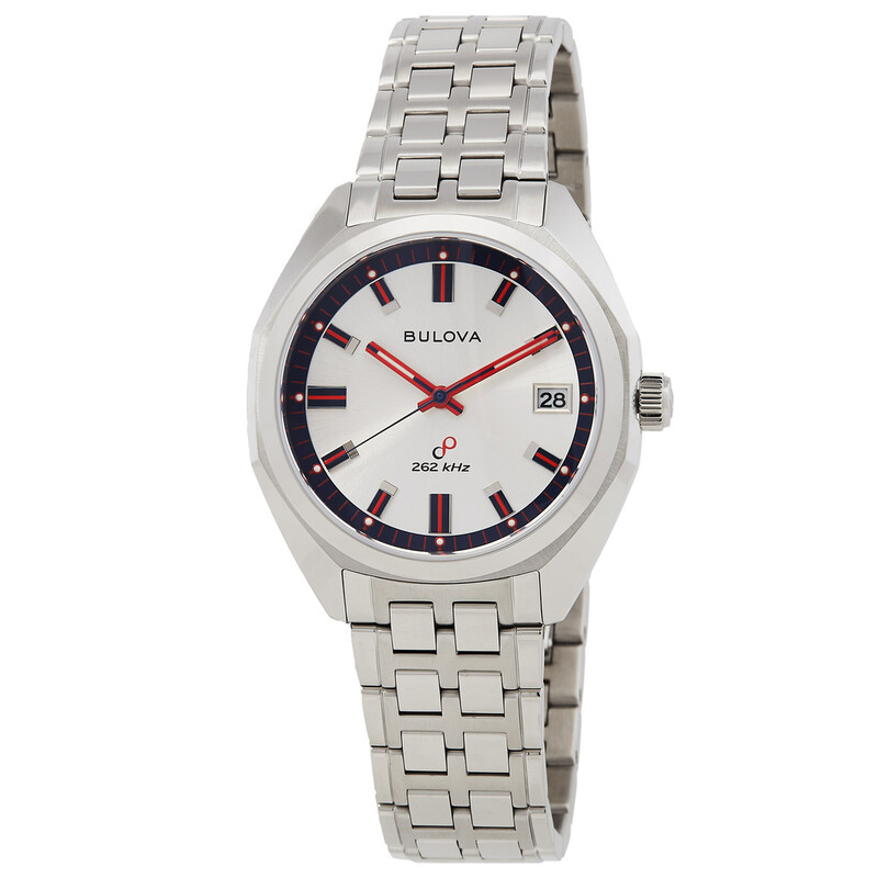 Bulova Jet Star Quartz Silver Dial Men's Watch 96K112 042429594197