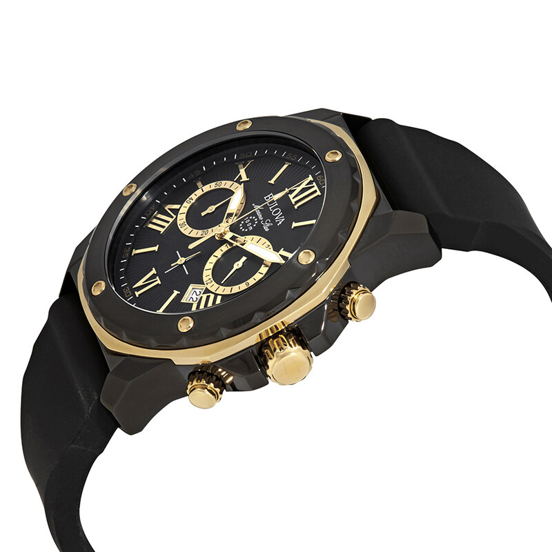 Bulova Marine Star Chronograph Black Dial Men