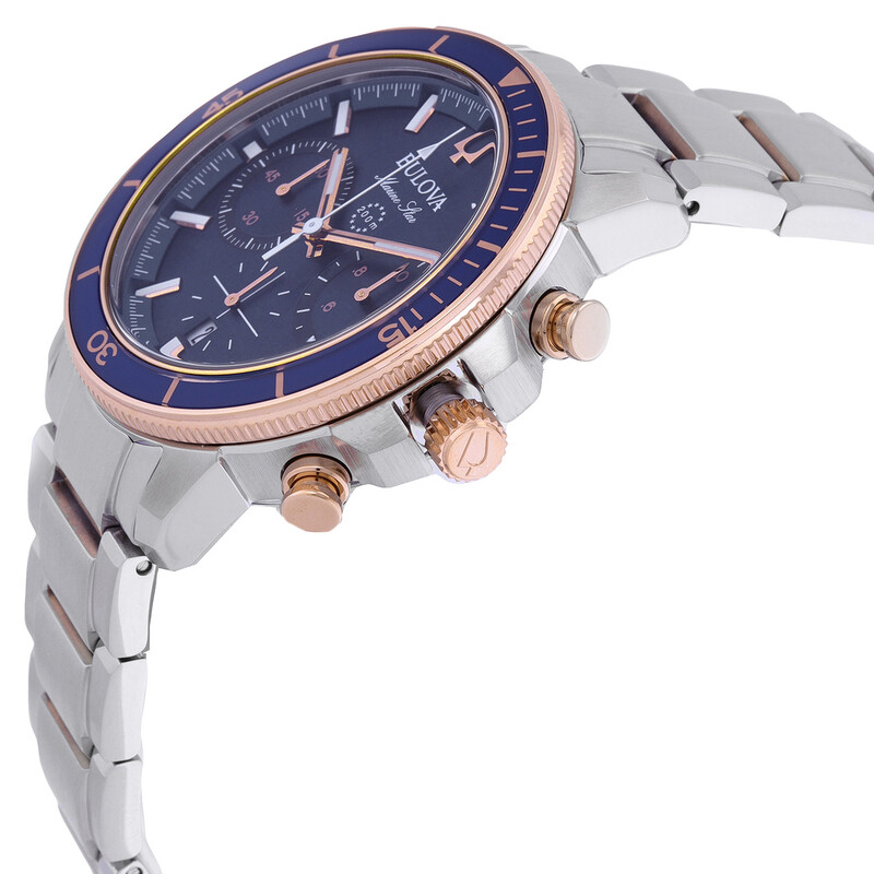 Bulova Marine Star Chronograph Blue Dial Men's Watch 98B301
