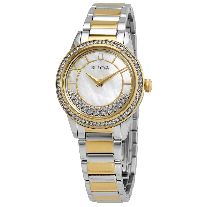 Bulova Mother of Pearl Dial Ladies Watch 98L260 0042429563810 - Watches ...
