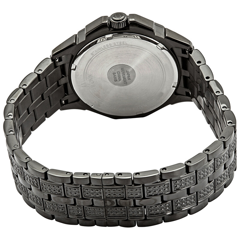 Bulova Octava Black Dial Men's Multifunction Watch 98C134