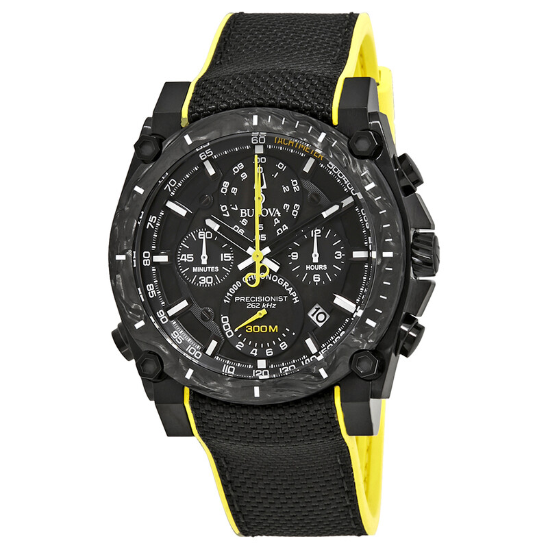 Bulova Precisionist Chronograph Black Dial Men's Watch 98B312