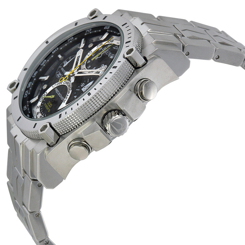 Bulova Precisionist Chronograph Black Dial Men's Watch 96B175