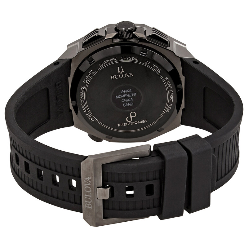 不動 Bulova ブローバー Precisionist Chronograph Bulova Precisionist Chronograph Quartz Black Dial Men's Watch