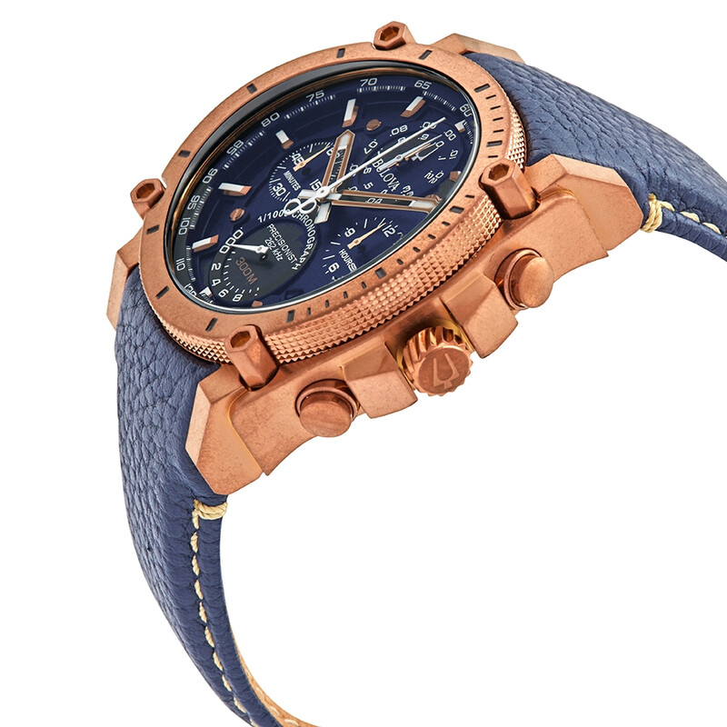 Bulova Precisionist Chronograph Quartz Blue Dial Men's Watch