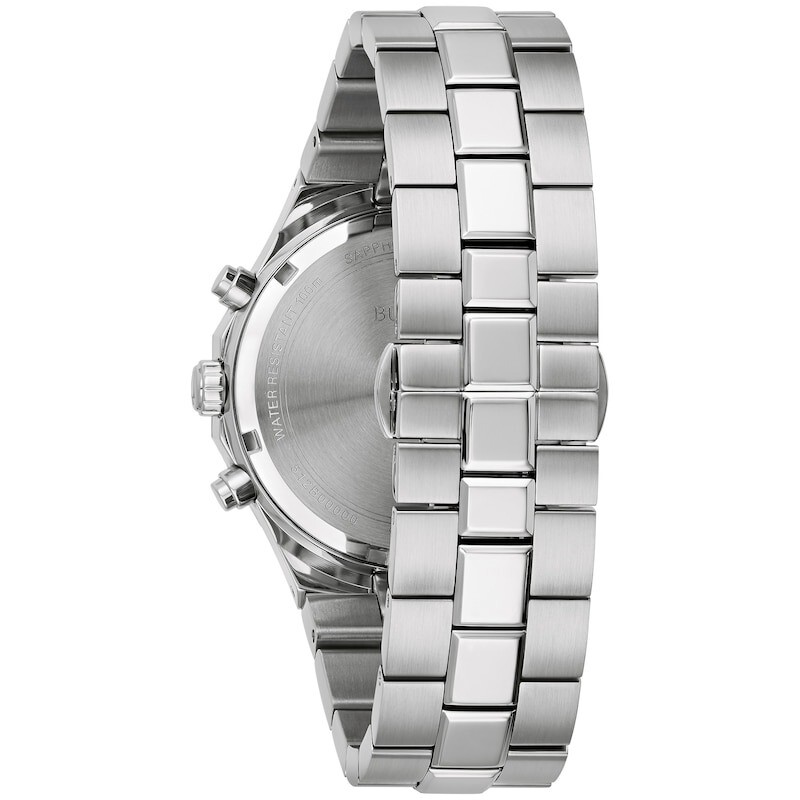 Bulova Prestige Chronograph Quartz Striped Grey Dial Men's Watch 96B459 ...